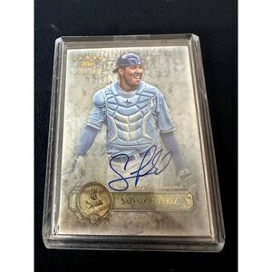 2013 TOPPS FIVE STAR SALVADOR PEREZ ROYALS AUTOGRAPH BLUE AUTO /386